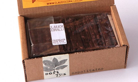 Claudio Corallo - Chocolate 73½ % com pedaços de grão de cacaus - 160g