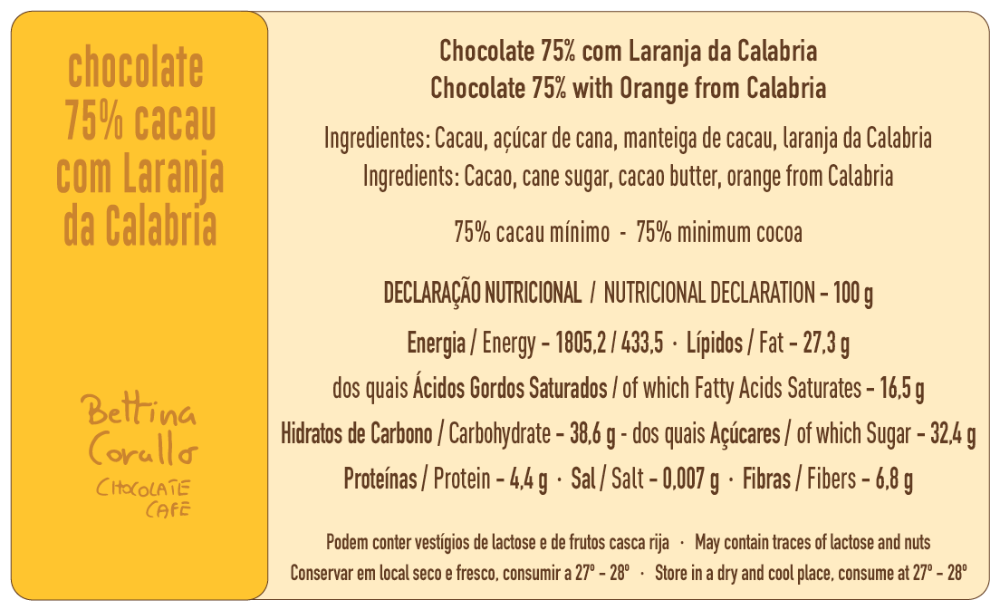 75% COCOA WITH CRYSTALIZED ORANGE